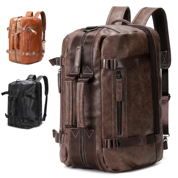 Sac à dos de voyage tendance pour homme, sac à bandoulière grande capacité, étanche, pour camping, travail, affaires, décontracté, pour ordinateur portable