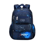 Sac à dos pour garçons, cartable pour élèves du primaire, imprimé étoiles, grande capacité, ouverture latérale, cartable en nylon imperméable