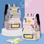 sac à dos à compartiments multiples, sac à dos résistant à l'eau, grande capacité, joli petit sac à dos de collège