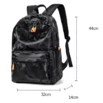 Sac à dos camouflage double bandoulière pour homme, sacoche d'affaires pour ordinateur portable 14 pouces, grande capacité, étanche, pour voyage, école – Image 6