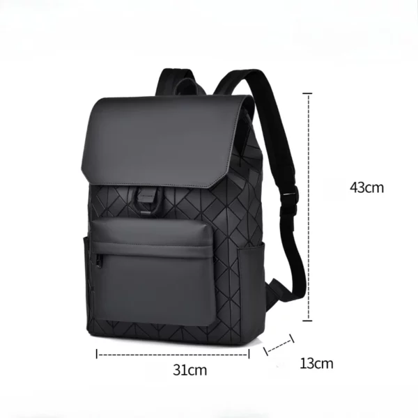 Sac à dos réfléchissant coloré pour homme, design de marque, motif losange, grande capacité, pour ordinateur portable 15 pouces, décontracté, pour l'école