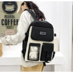 Ensemble de 3 sacs à dos pour fille, petit ours, pour écolière, sac à bandoulière double, sac de voyage, sac à livres, sac pour ordinateur portable, livre – Image 9