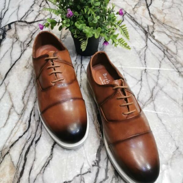 Chaussures de ville classique décontractées en cuir pour hommes, confortables