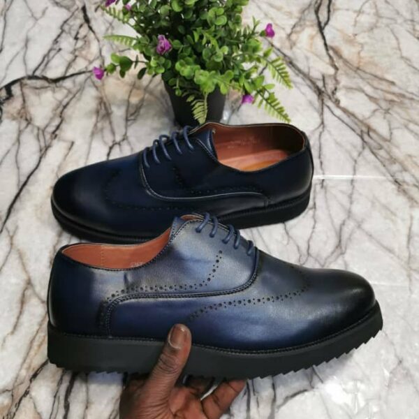 Chaussures de ville classique décontractées en cuir pour hommes, confortables