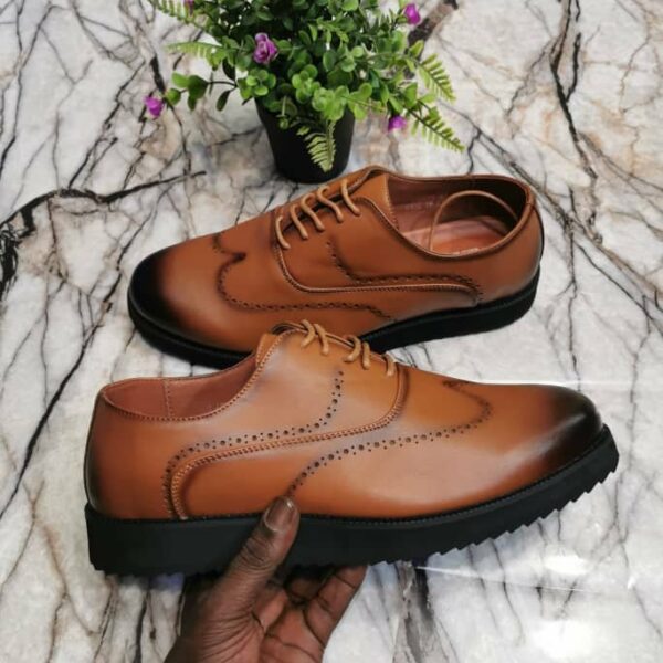 Chaussures de ville classique décontractées en cuir pour hommes, confortables