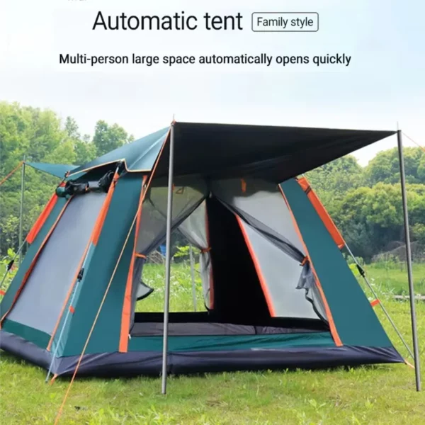 Tente de camping automatique à ouverture rapide, protection solaire, tente hexagonale portable et étanche - Copier