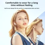 Écouteurs sans fil Bluetooth pour le sport, casque compatible, contrôle tactile du bruit, haute qualité – Image 3