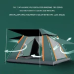 Tente de camping étanche avec protection solaire et couche de vinyle durcissante – Image 4