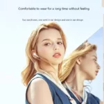 Écouteurs sans fil Bluetooth 5.3, stéréo HIFI, affichage du niveau de batterie, commande tactile, 4 écouteurs pour deux personnes d'écoute de la musique – Image 2