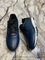 Chaussures de ville classique en cuir veritable pour hommes, confortable