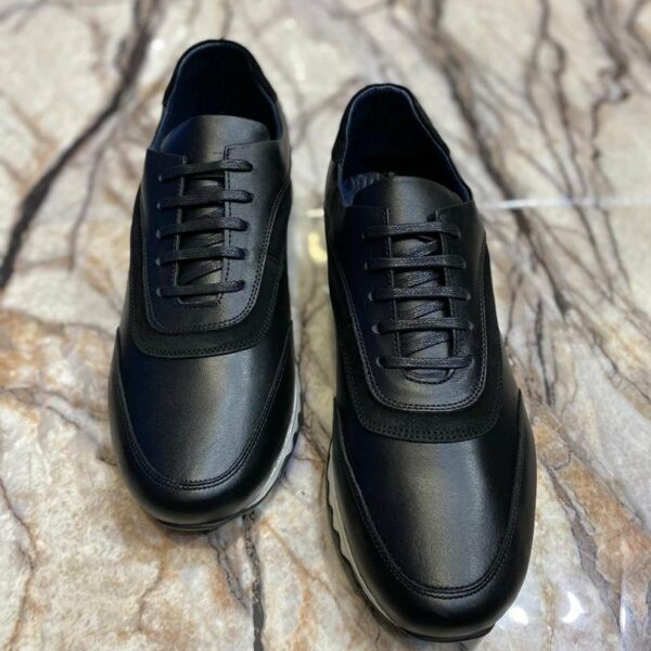 Chaussures de ville classique en cuir veritable pour hommes, confortable