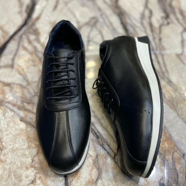 Chaussures de ville classique en cuir veritable pour hommes, confortable