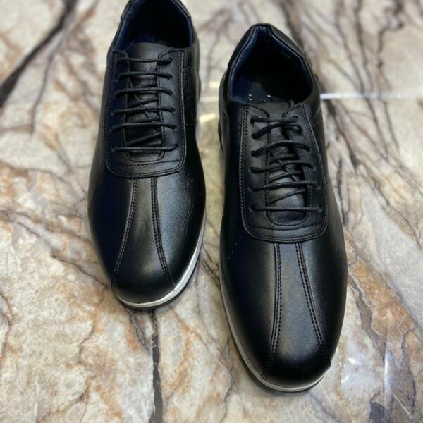 Chaussures de ville classique en cuir veritable pour hommes, confortable