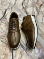 Chaussures de ville classique en cuir veritable pour hommes, confortable