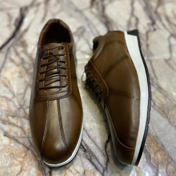 Chaussures de ville classique en cuir veritable pour hommes, confortable