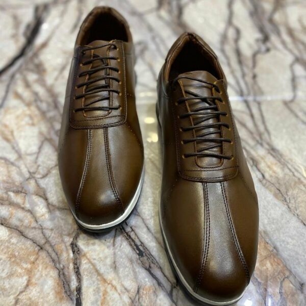 Chaussures de ville classique en cuir veritable pour hommes, confortable