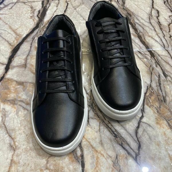 Chaussures de ville classique en cuir veritable pour hommes, confortable