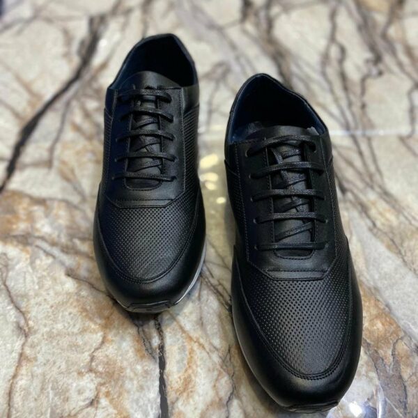 Chaussures de ville classique en cuir veritable pour hommes, confortable