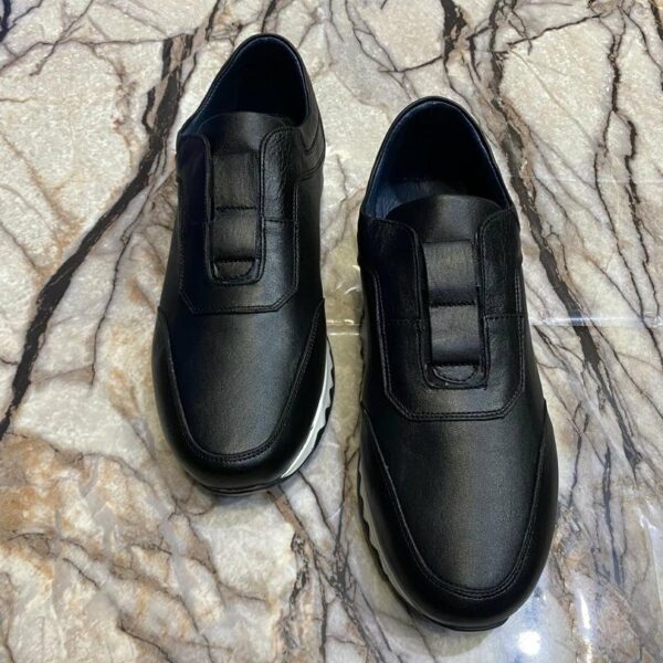 Chaussures de ville classique en cuir veritable pour hommes, confortable