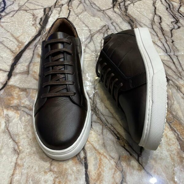 Chaussures de ville classique en cuir veritable pour hommes, confortables