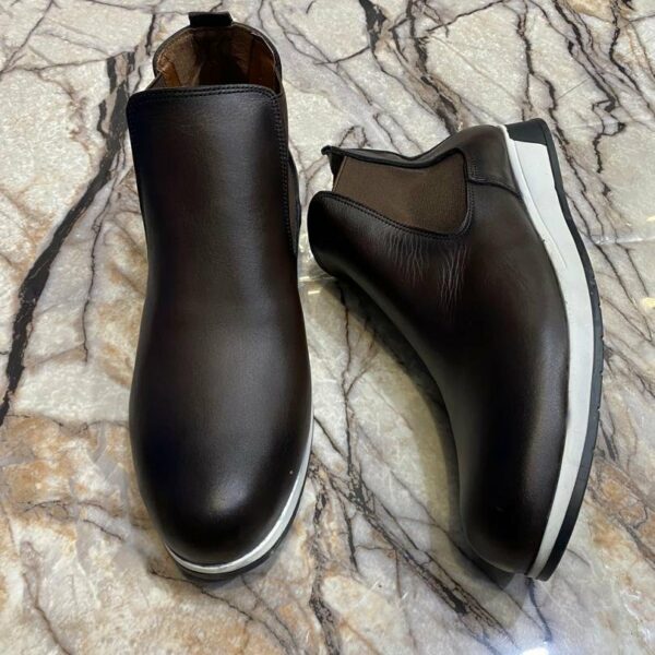 Chaussures de ville classique en cuir veritable pour hommes, confortable