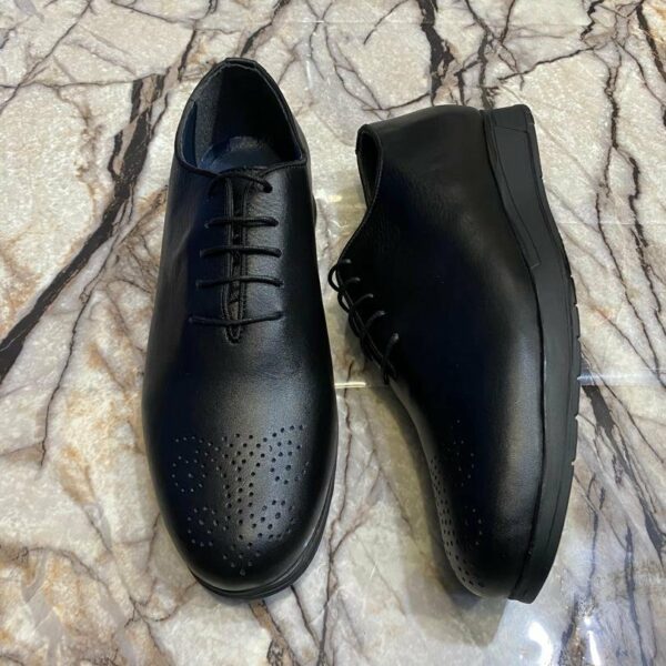 Chaussures de ville classique en cuir veritable pour hommes, confortables