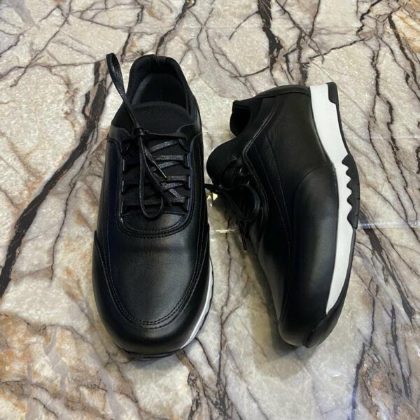 Chaussures de ville classique en cuir veritable pour hommes, confortables