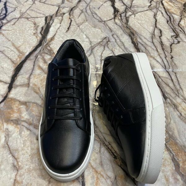 Chaussures de ville classique en cuir veritable pour hommes, confortables