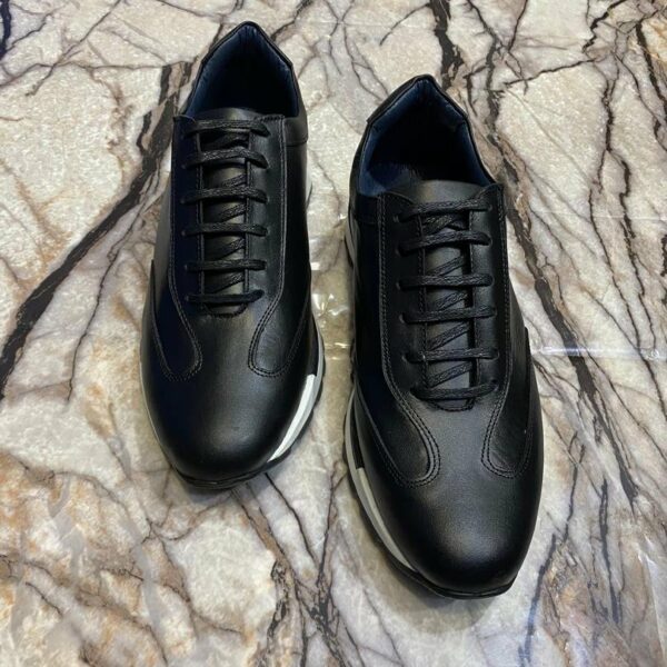 Chaussures de ville classique en cuir veritable pour hommes, confortables