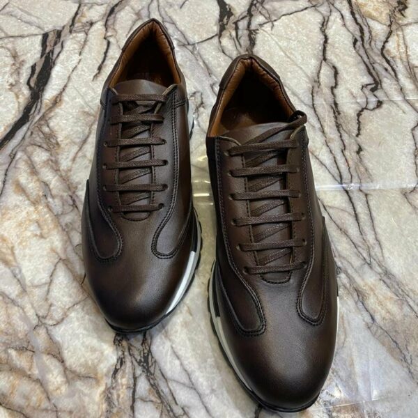 Chaussures de ville classique en cuir veritable pour hommes, confortables