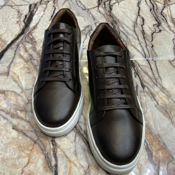 Chaussures de ville classique en cuir veritable pour hommes, confortables