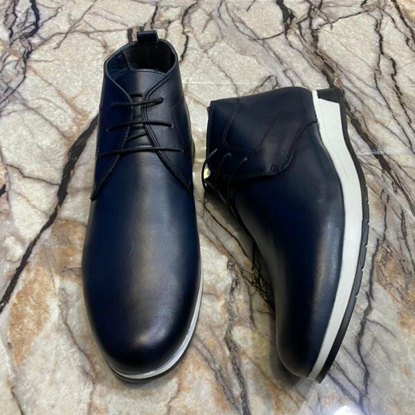 Chaussures de ville classique en cuir veritable pour hommes, confortable