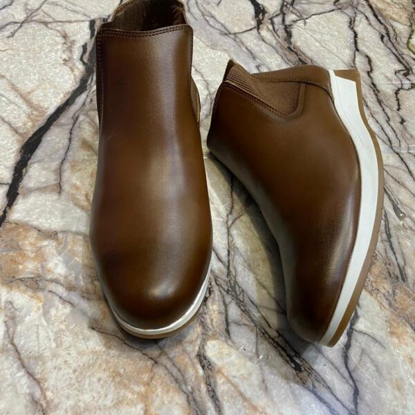 Chaussures de ville classique en cuir veritable pour hommes, confortable