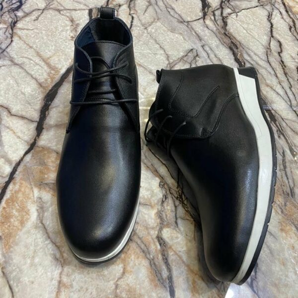 Chaussures de ville classique en cuir veritable pour hommes, confortable