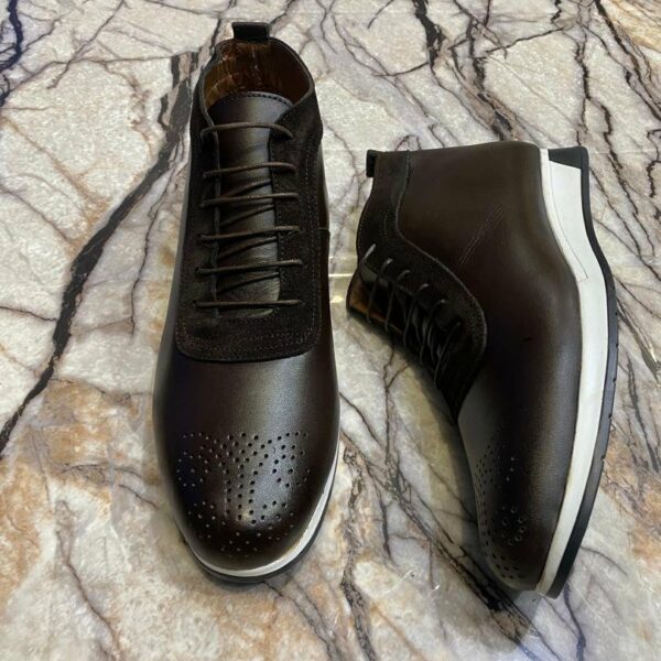 Chaussures de ville classique en cuir veritable pour hommes, confortable