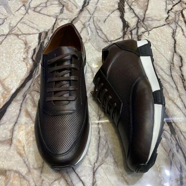 Chaussures de ville classique en cuir veritable pour hommes, confortables