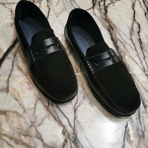 Mocassin Homme en Cuir Véritable et daim – Élégance et Confort