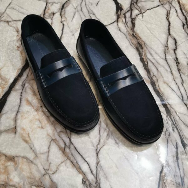 Mocassin Homme en Cuir Véritable et daim – Élégance et Confort