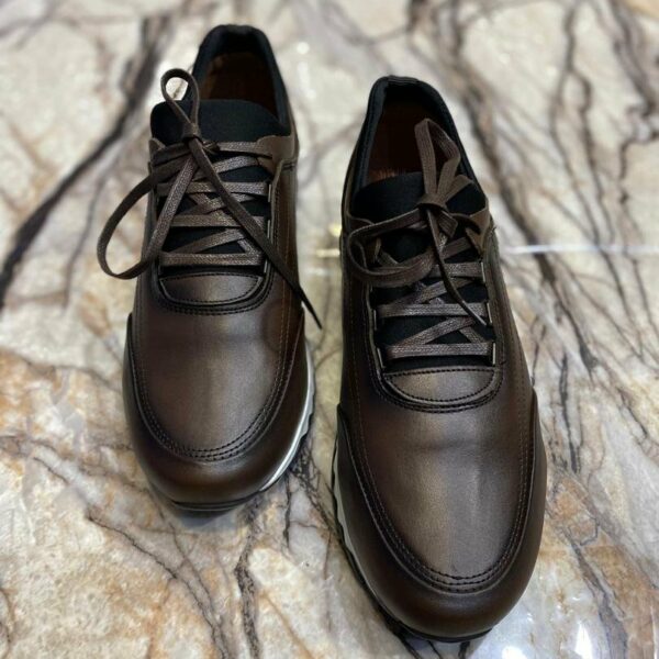 Chaussures de ville classique en cuir veritable pour hommes, confortables