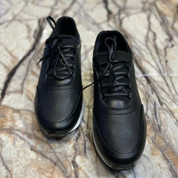 Chaussures de ville classique en cuir veritable pour hommes, confortables