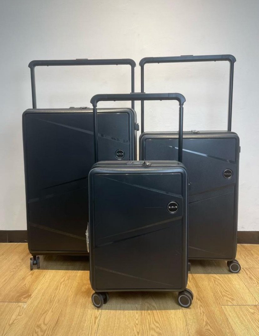 2025/12/1003116303.jpg lot de 3 Valises à couvercle ouvert latéral, valise à roulettes multifonctionnelle extensible, boîte de mot de passe d'embarquement – Image 1