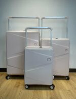 lot de 3 Valises à couvercle ouvert latéral, valise à roulettes multifonctionnelle extensible, boîte de mot de passe d'embarquement