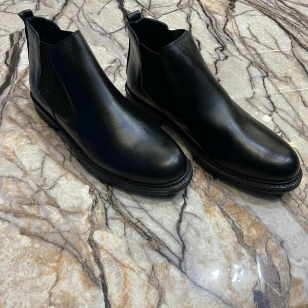 Chaussures de ville classique en cuir veritable pour hommes, confortables