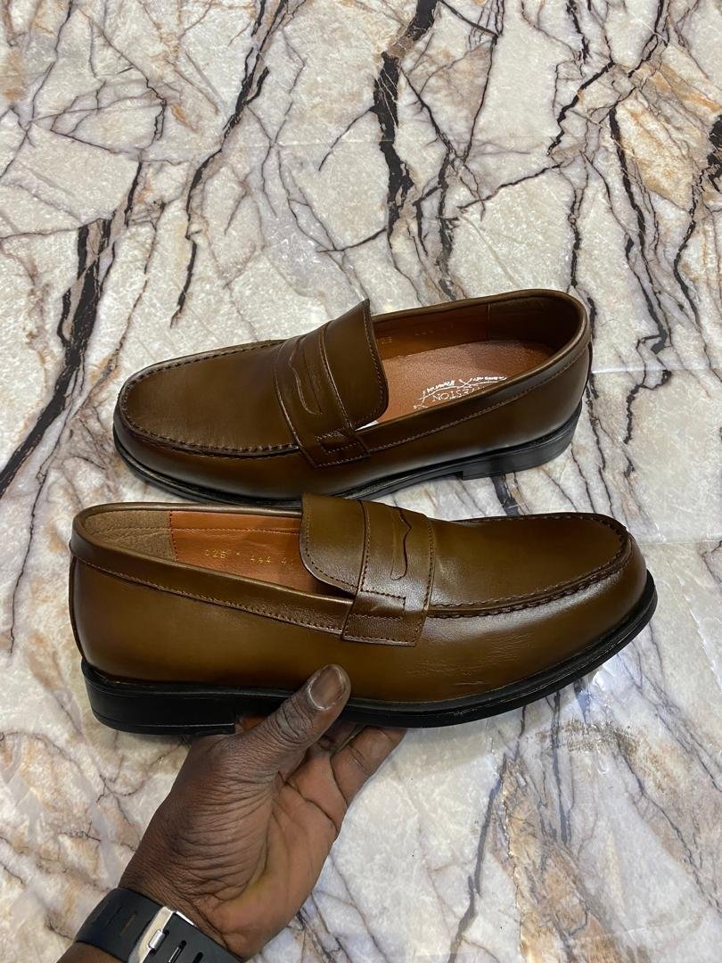 2025/12/1003133366.jpg Chaussures de ville classique en cuir veritable pour hommes, confortables – Image 1