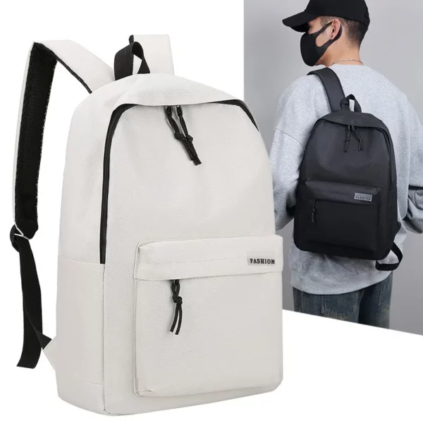 Sac à dos de style coréen Simple et tendance, grande capacité, polyvalent, pour Couple, Design Unique, sac d'école pour étudiants