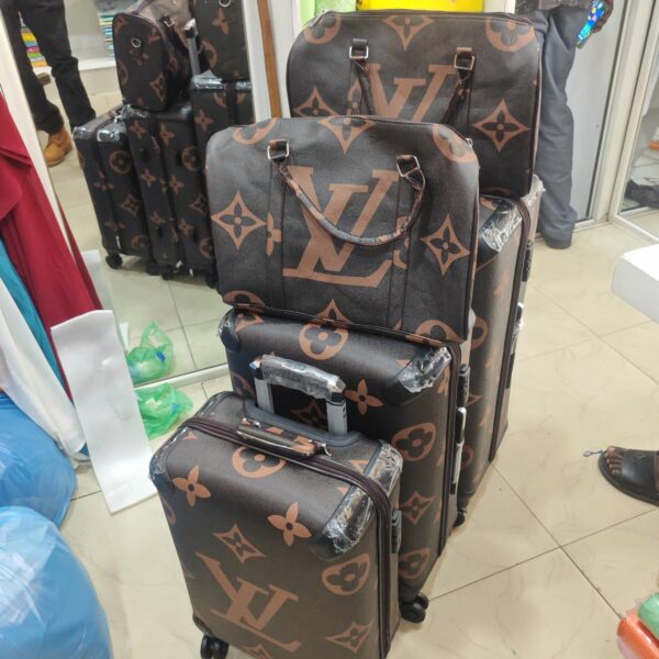 Lot de 3 valises et 2sacs premium haut de gamme - élégance, confort et durabilité - style chic - luxe - collection signature