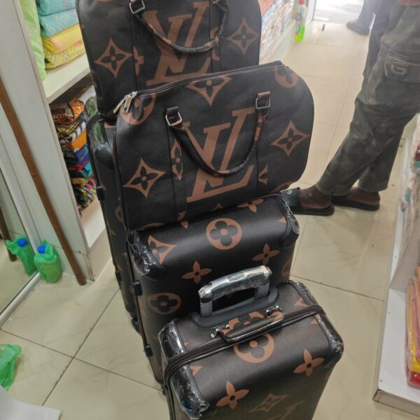 Lot de 3 valises et 2sacs premium haut de gamme - élégance, confort et durabilité - style chic - luxe - collection signature