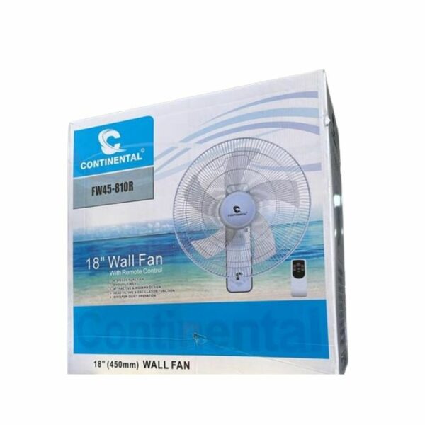 lot de 2 Ventilateurs Muraux model FW45-810R 18" (450 mm) avec Télécommande – 3 Vitesses