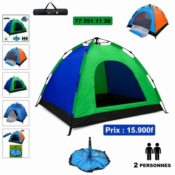 tente automatique portable 2 places