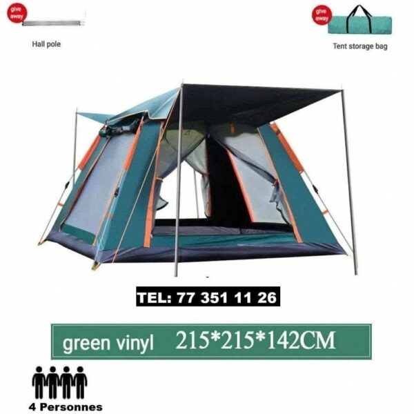 tente automatique portable 4 places